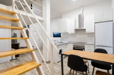Una cocina o zona de cocina en Nice apartment in Chamberí PON23
