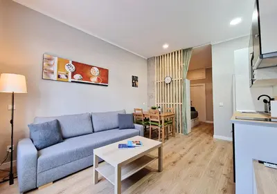 Zona de estar de Apartamentos Manzanares 'Madrid Rio'