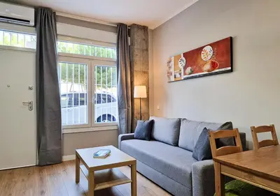 Zona de estar de Apartamentos Manzanares 'Madrid Rio'