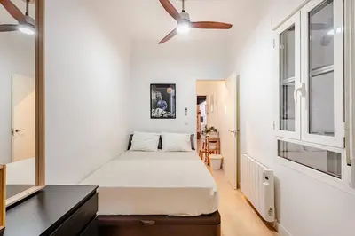 Cama o camas de una habitación en Apartamento con encanto en Malasaña