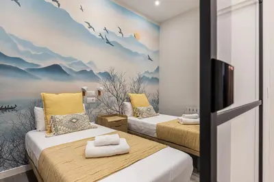 Cama o camas de una habitación en Waou Fresh Confort II