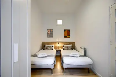 Cama o camas de una habitación en Charming Anton Martin Market