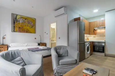 Una cocina o zona de cocina en Cozy studio - 1Bath - Malasaña