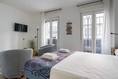 Cama o camas de una habitación en Cozy studio - 1Bath - Malasaña