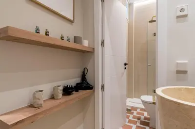 Un baño de Cozy studio with 1 bathroom - Chamberí