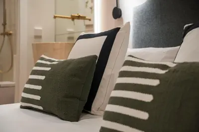 Cama o camas de una habitación en Cozy studio with 1 bathroom - Chamberí
