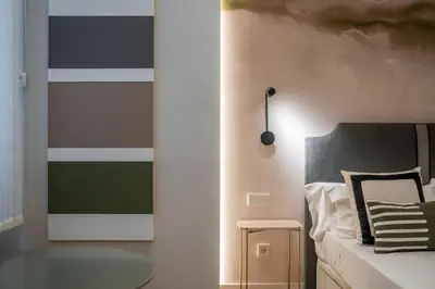 Cama o camas de una habitación en Cozy studio with 1 bathroom - Chamberí