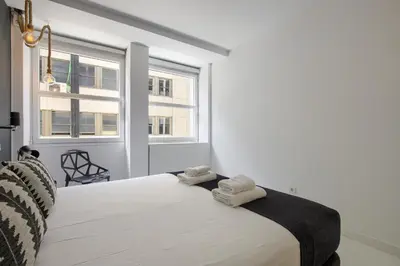 Cama o camas de una habitación en Plaza España Princesa - Apartamento de 1 dormitorio
