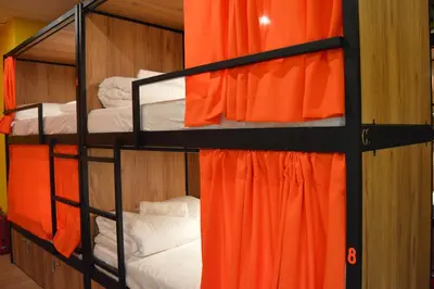 Litera o literas de una habitación en Debod Hostel