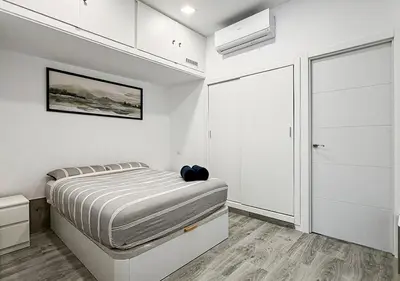 Cama o camas de una habitación en Apartamento Altimiras 'Las Ventas'