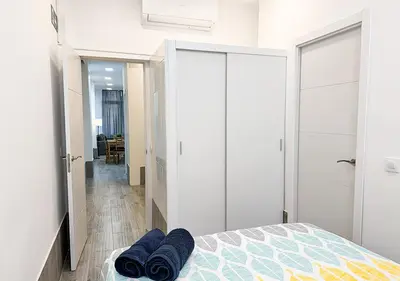 Cama o camas de una habitación en Apartamento Altimiras 'Las Ventas'