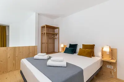 Cama o camas de una habitación en Waou Modern Loft I Centre