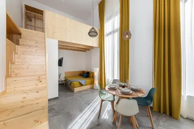 Zona de estar de Waou Modern Loft II Centre