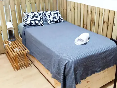 Cama o camas de una habitación en Apartamento independiente en el corazón de la ciudad