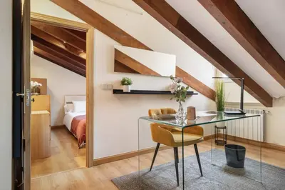 Cama o camas de una habitación en Victor Apartments Plaza España