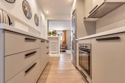 Una cocina o zona de cocina en Apartamento Auditorio III en Madrid