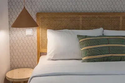 Cama o camas de una habitación en Waou Best II Madrid Rio