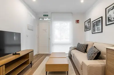 Una televisión o centro de entretenimiento en Waou Best II Madrid Rio