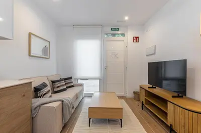 Una televisión o centro de entretenimiento en Waou Best III Madrid Rio