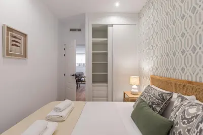 Cama o camas de una habitación en Waou Best V Madrid Rio