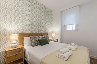 Cama o camas de una habitación en Waou Best V Madrid Rio