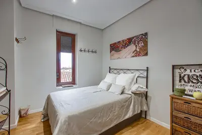 Cama o camas de una habitación en Apartamento En El Centro Con Vistas Impresionantes