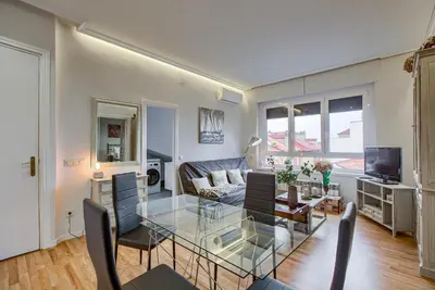 Zona de estar de Apartamento En El Centro Con Vistas Impresionantes