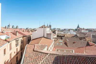 Vista general de Madrid o vista desde el apartamento