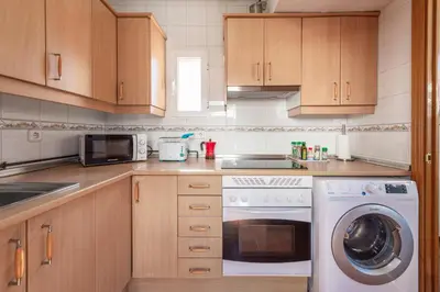 Una cocina o zona de cocina en Ático en el centro con terraza y vistas increíbles