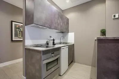 Una cocina o zona de cocina en Madrid Catedral - 1 dormitorio en el Centro