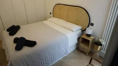 Cama o camas de una habitación en Luxury apartment in Gran Vía