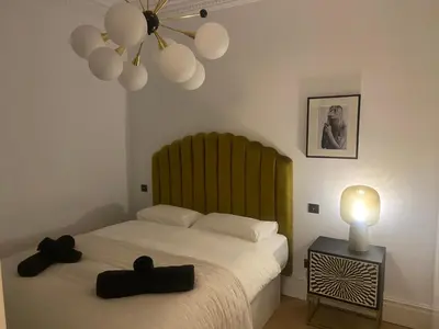 Cama o camas de una habitación en Luxury apartment in Gran Vía