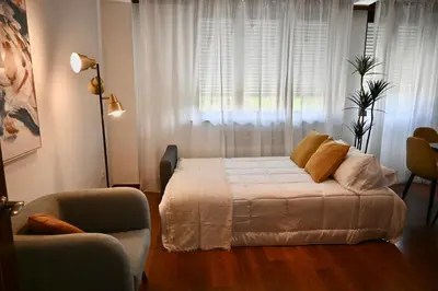 Cama o camas de una habitación en For You Rentals Vivienda TEMPORAL de cuatro dormitorios en Arganzuela AMA1026