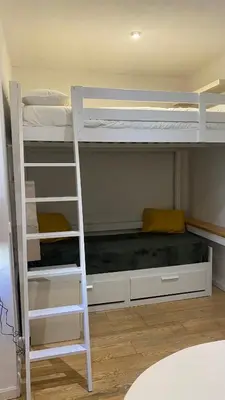 Cama o camas de una habitación en Apartamento en el casco antiguo