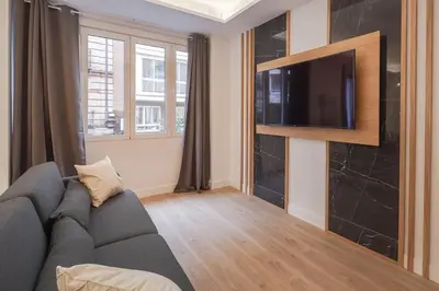 Una televisión o centro de entretenimiento en Chamberi III calle Cardenal Cisneros 3BR 3BH