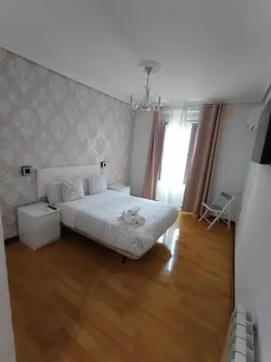Cama o camas de una habitación en Hostal New Dream Madrid