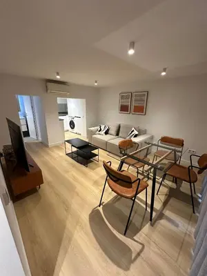 Una televisión o centro de entretenimiento en Loft Atocha 43