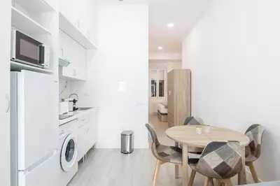 Una cocina o zona de cocina en Moncloa apartment, con parking opcional
