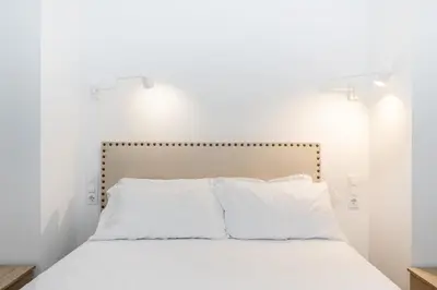 Cama o camas de una habitación en Moncloa apartment, con parking opcional