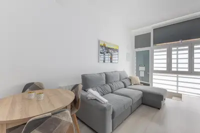 Zona de estar de Moncloa apartment, con parking opcional