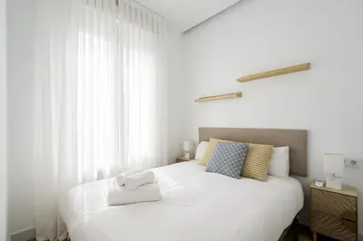 Cama o camas de una habitación en apartamento reformado en metro IBIZA ALQUILER TEMPORAL