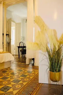 Zona de estar de Lovely big House in Gran via - Friends & Families