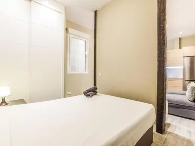 Cama o camas de una habitación en apartamento en lavapies-museo reina sofia