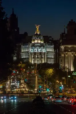 Vista general de Madrid o vista desde el apartamento