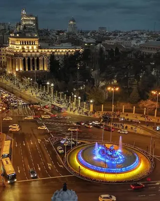 Vista general de Madrid o vista desde el apartamento