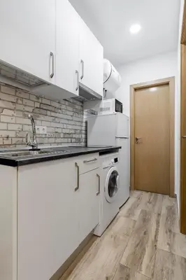 Una cocina o zona de cocina en Madrid Numancia - Apartamento de 1 dormitorio