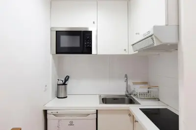 Una cocina o zona de cocina en Beautiful flat a stone's throw from the Retiro-VILL