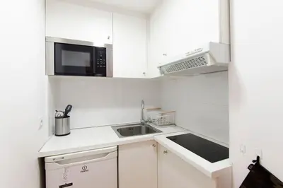 Una cocina o zona de cocina en Beautiful flat a stone's throw from the Retiro-VILL