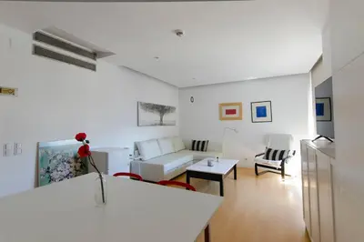 Zona de estar de Beautiful flat a stone's throw from the Retiro-VILL