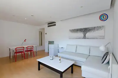 Zona de estar de Beautiful flat a stone's throw from the Retiro-VILL